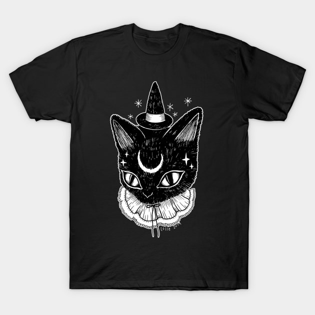 Cat Witch T-Shirt by lOll3